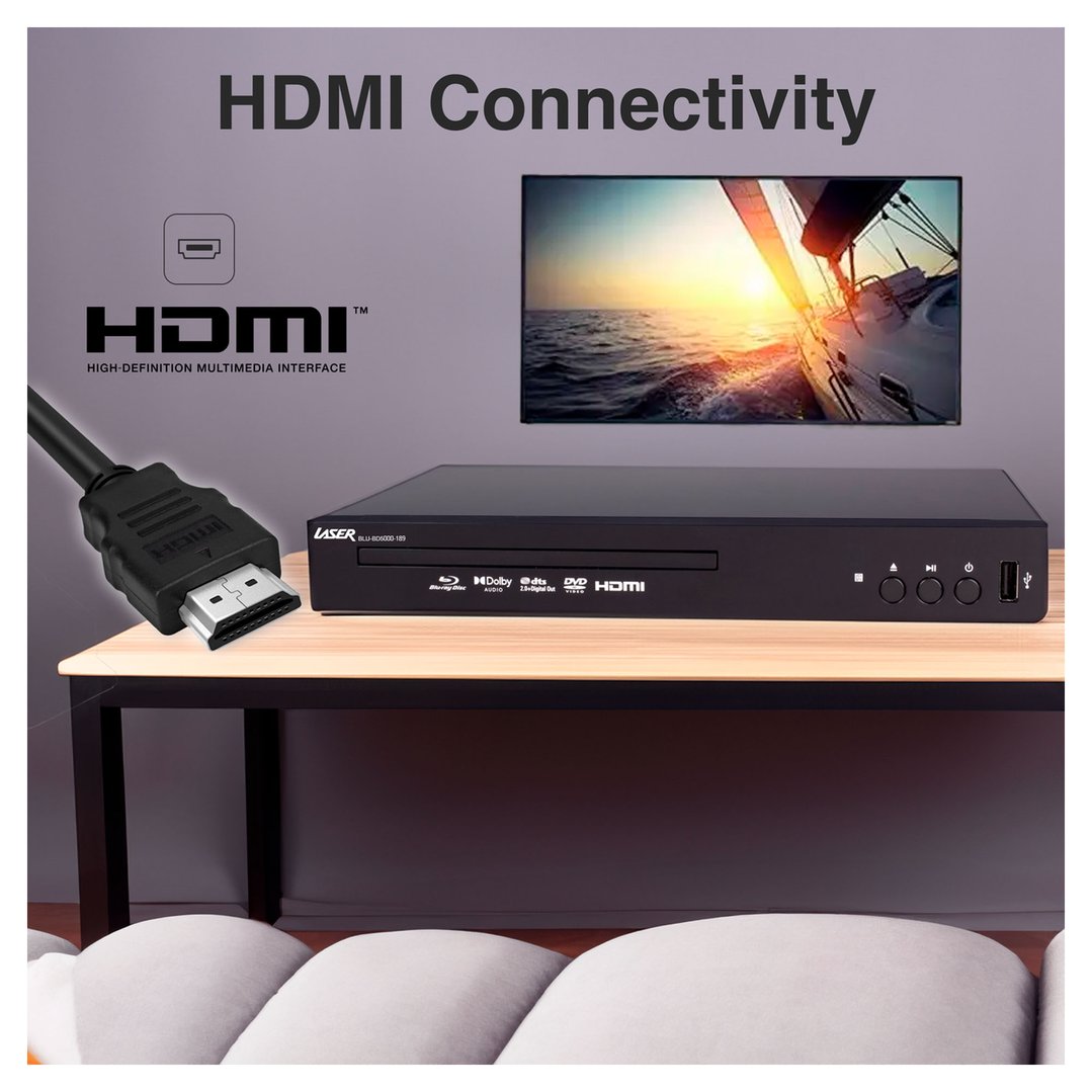 Laser Multi Region Blu-Ray Player with HDMI BLU-BD5000-189