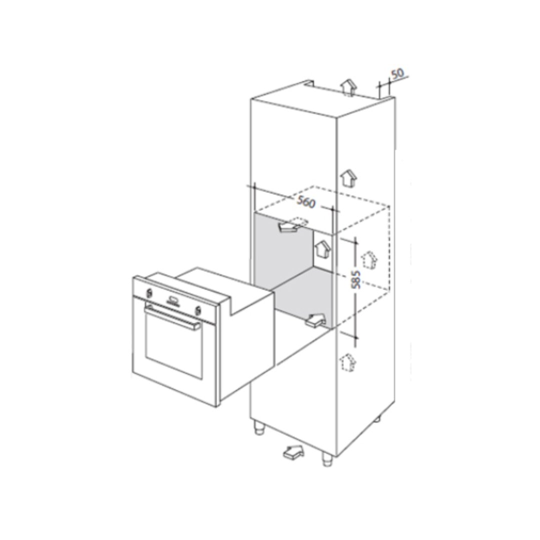 Delonghi 60cm Built In XXL Lifestyle Oven DEL7404. Buy Online with