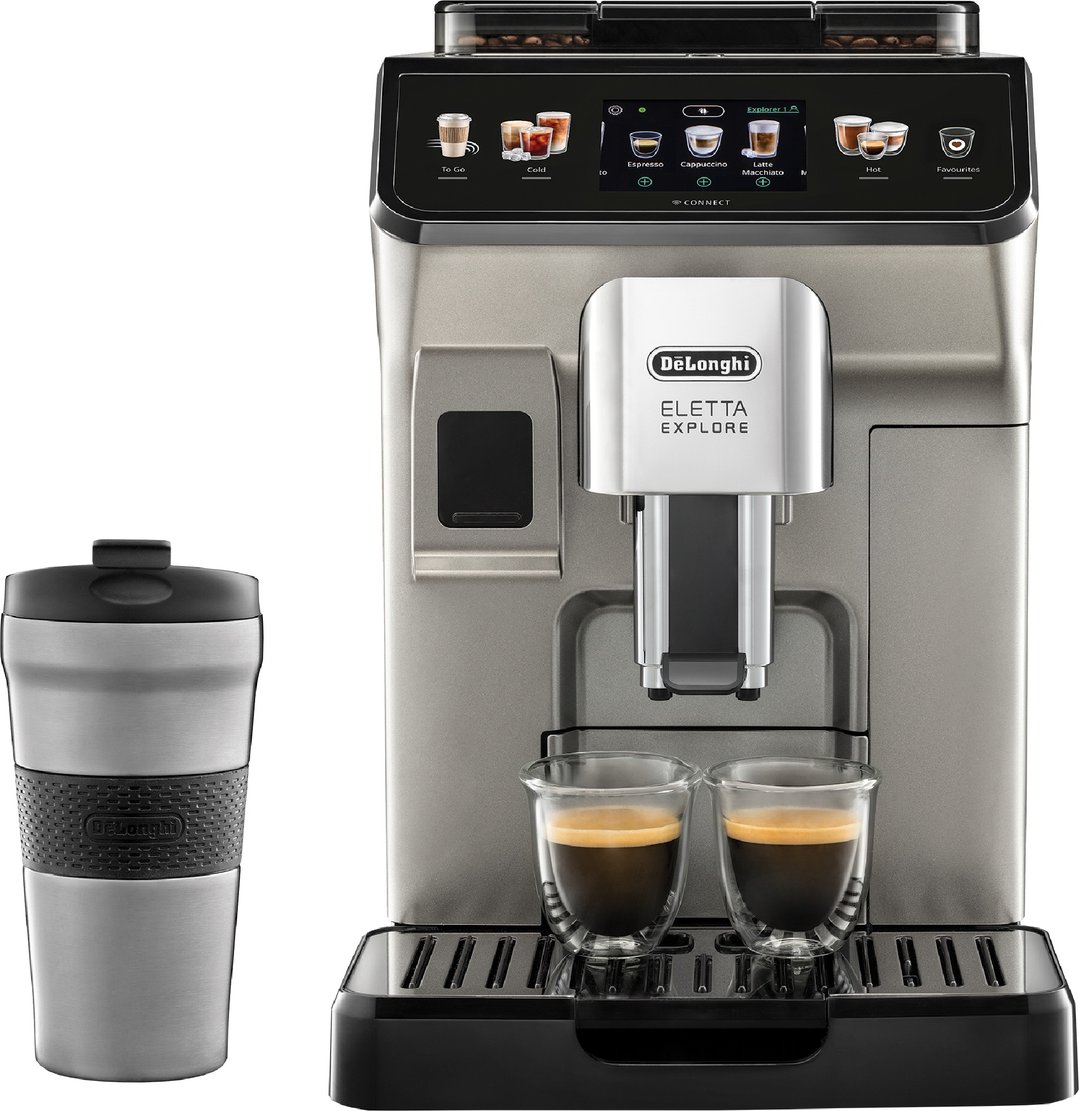 Delonghi Eletta Explore with Cold Brew Fully Automatic Coffee Machine ECAM45086T