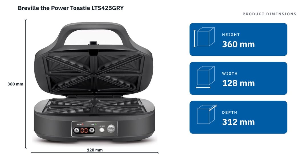 Breville the Power Toastie LTS425GRY