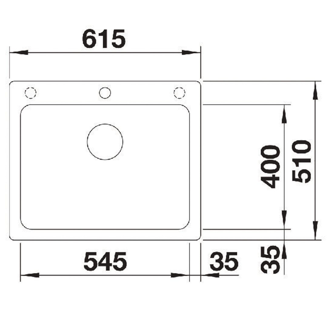 Blanco Elegant Silgranit PuraDur Sink Anthracite NAYA6K5