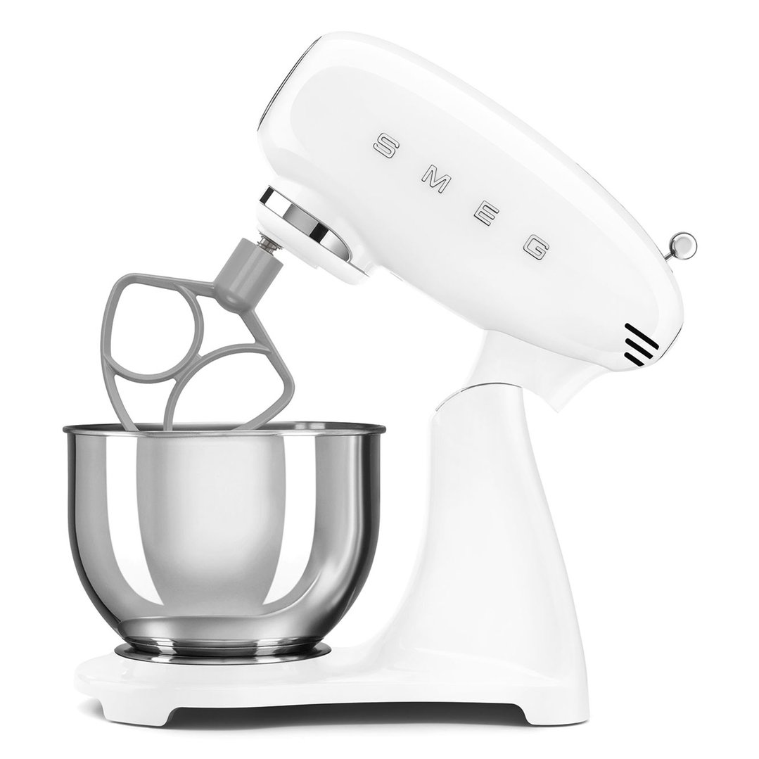 Smeg 50's Style Retro Stand Mixer - White SMF05WHAU