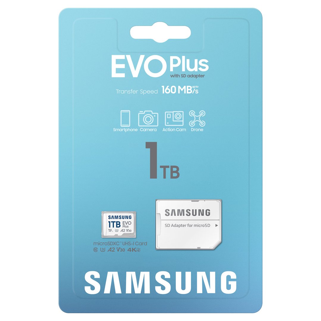 Samsung 1TB EVO Plus Gen 2 microSD Card. MB-MC1T0SA/APC