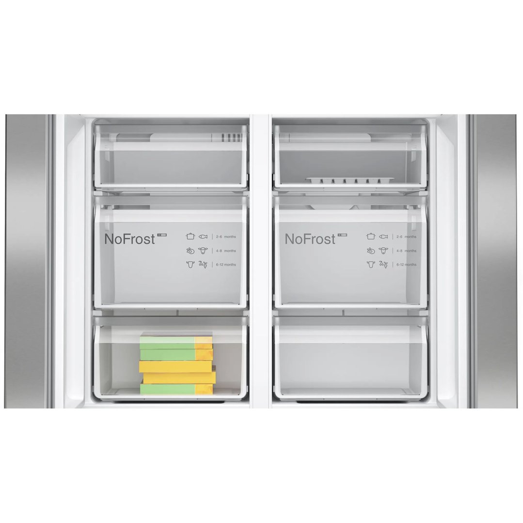Bosch 605L Series 4 French Door Bottom freezer, multi door Stainless steel KFN96VPEAA
