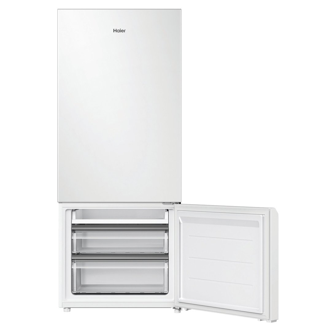 Haier Refrigerator Freezer, 70cm, 420L, Bottom Freezer, White HRF420BW