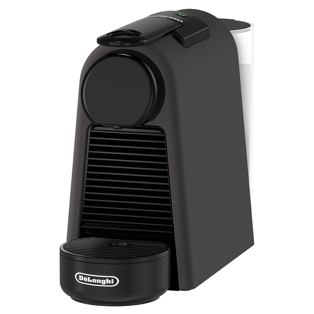 Delonghi Essenza Mini Capsule Coffee Machine with Aeroccino Milk Frother - Black EN85BKMTAE
