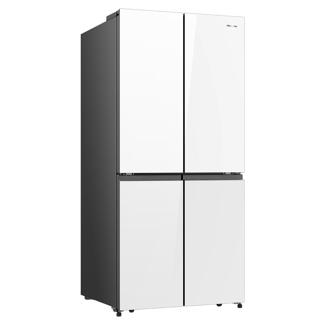Hisense 483L French Door Fridge, White Glass HRCD483G