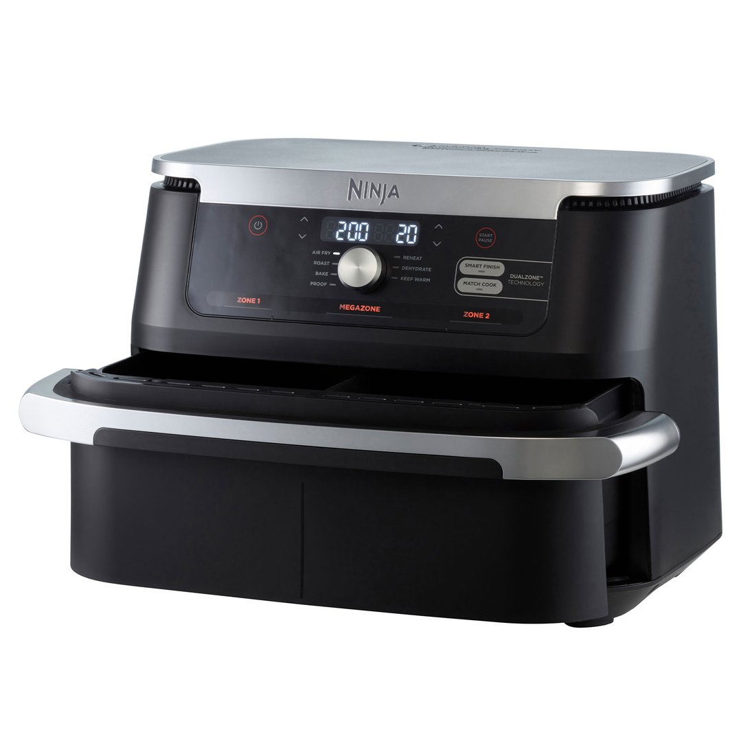 Ninja XXXL FlexDrawer Air Fryer, Black/Silver AF500