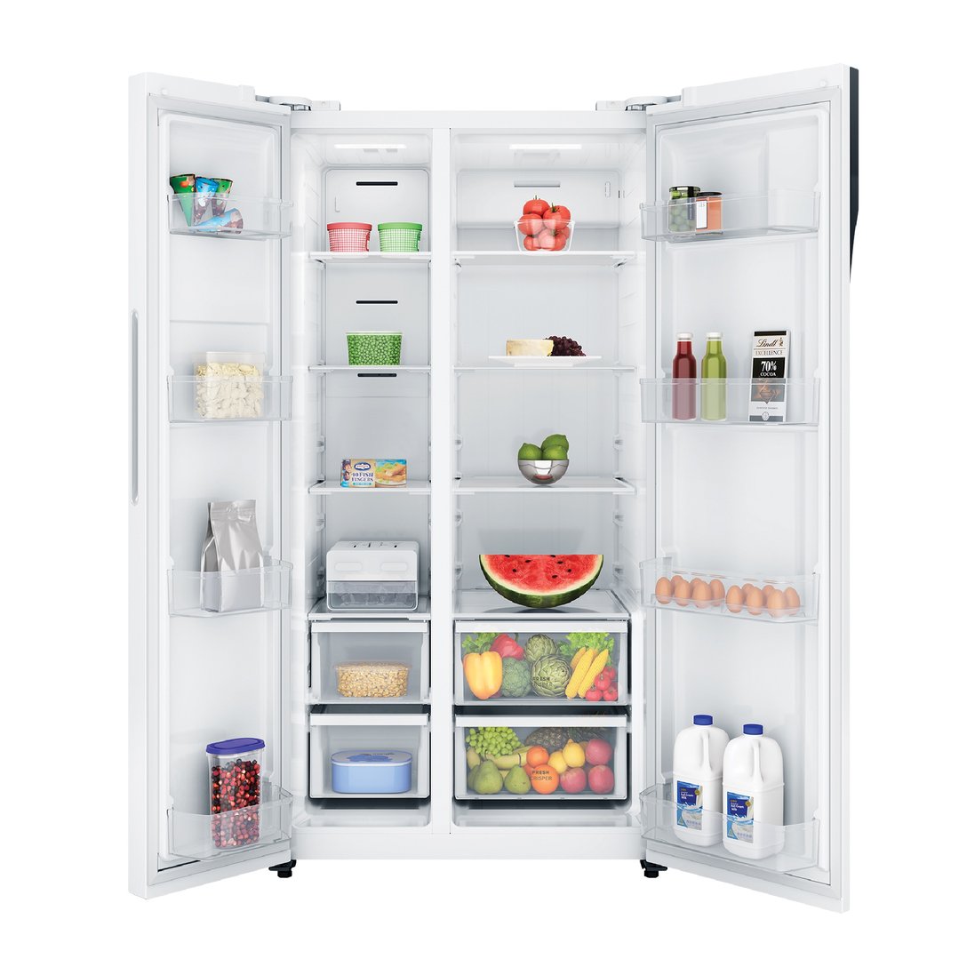 Westinghouse 624L Side by Side Fridge, White WSE6200WB