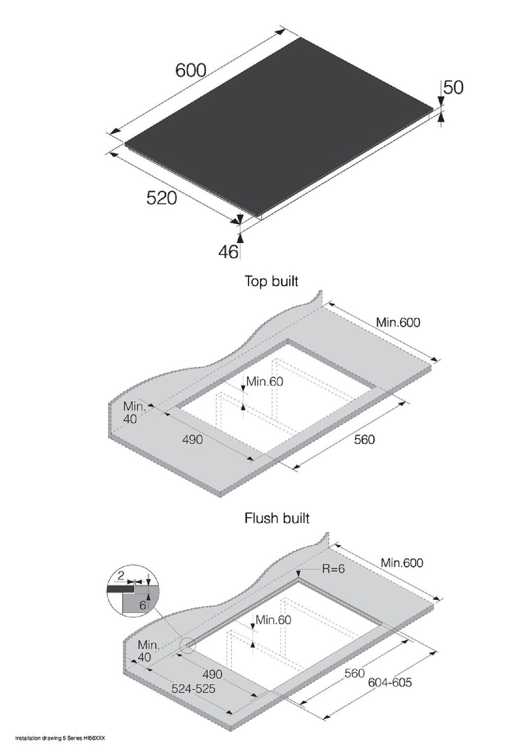ASKO 60cm 4 Zone Series 5 Induction Cooktop - Black Glass Ceramic HI5643FBG1