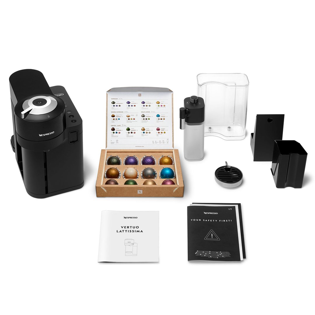 Delonghi Nespresso Vertuo Lattissima Black ENV300B