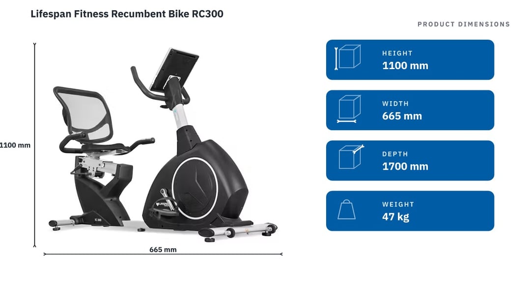 Lifespan Fitness Recumbent Bike RC300