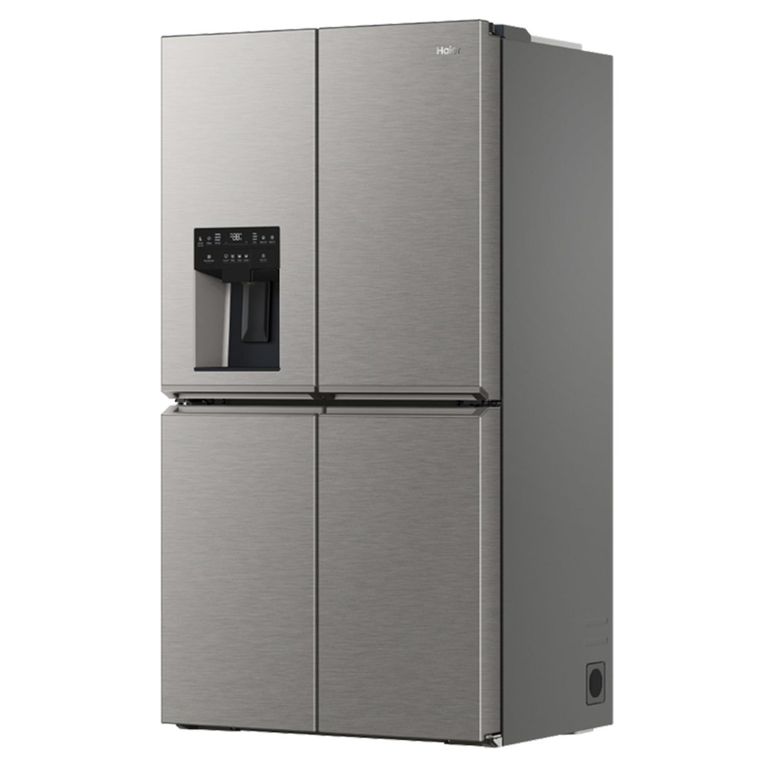 Haier 601L 600 Series Quad Door Refrigerator Freezer - Satina HRF680YZS
