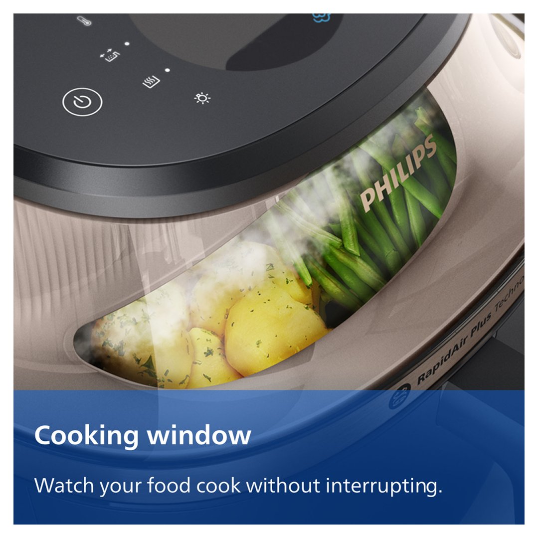 Philips 5000 Series 7.2L Airfryer XXL Steam Black NA547/07