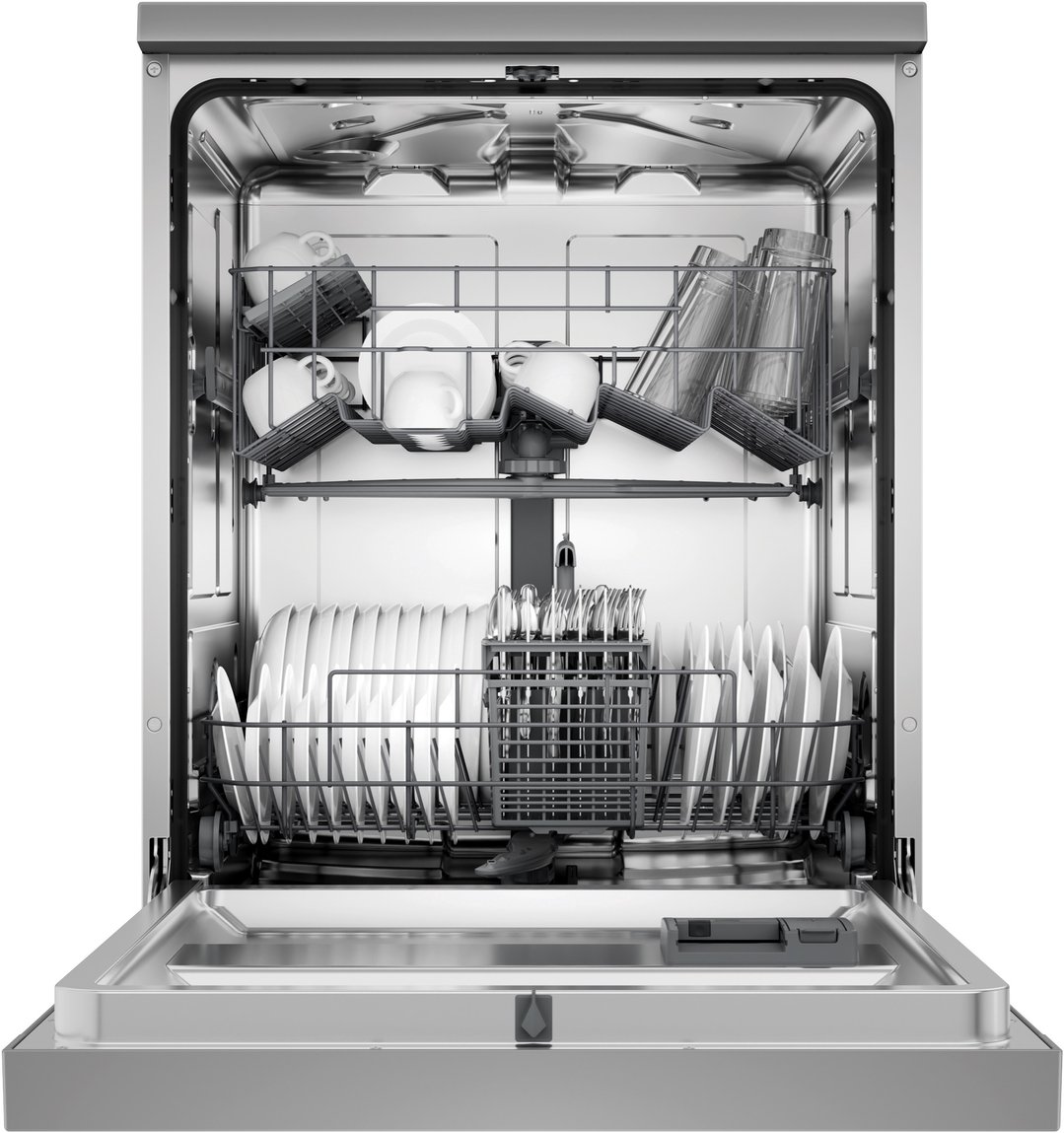 Haier 60cm 300 Series, Freestanding Dishwasher, Stainless Steel HDW13F0S1