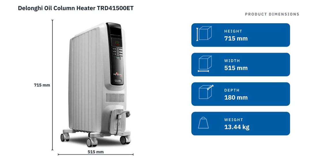Delonghi Oil Column Heater TRD41500ET