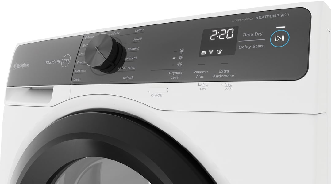 Westinghouse 9kg EasyCare 700 Series Heat Pump Dryer WDH904N7WA