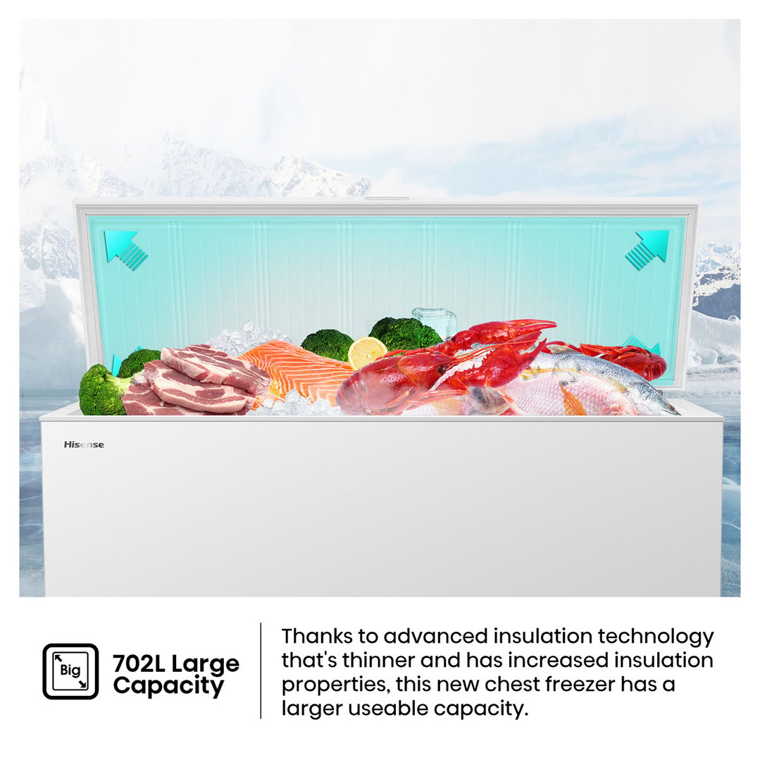 Hisense 702L Chest Freezer HRCF702
