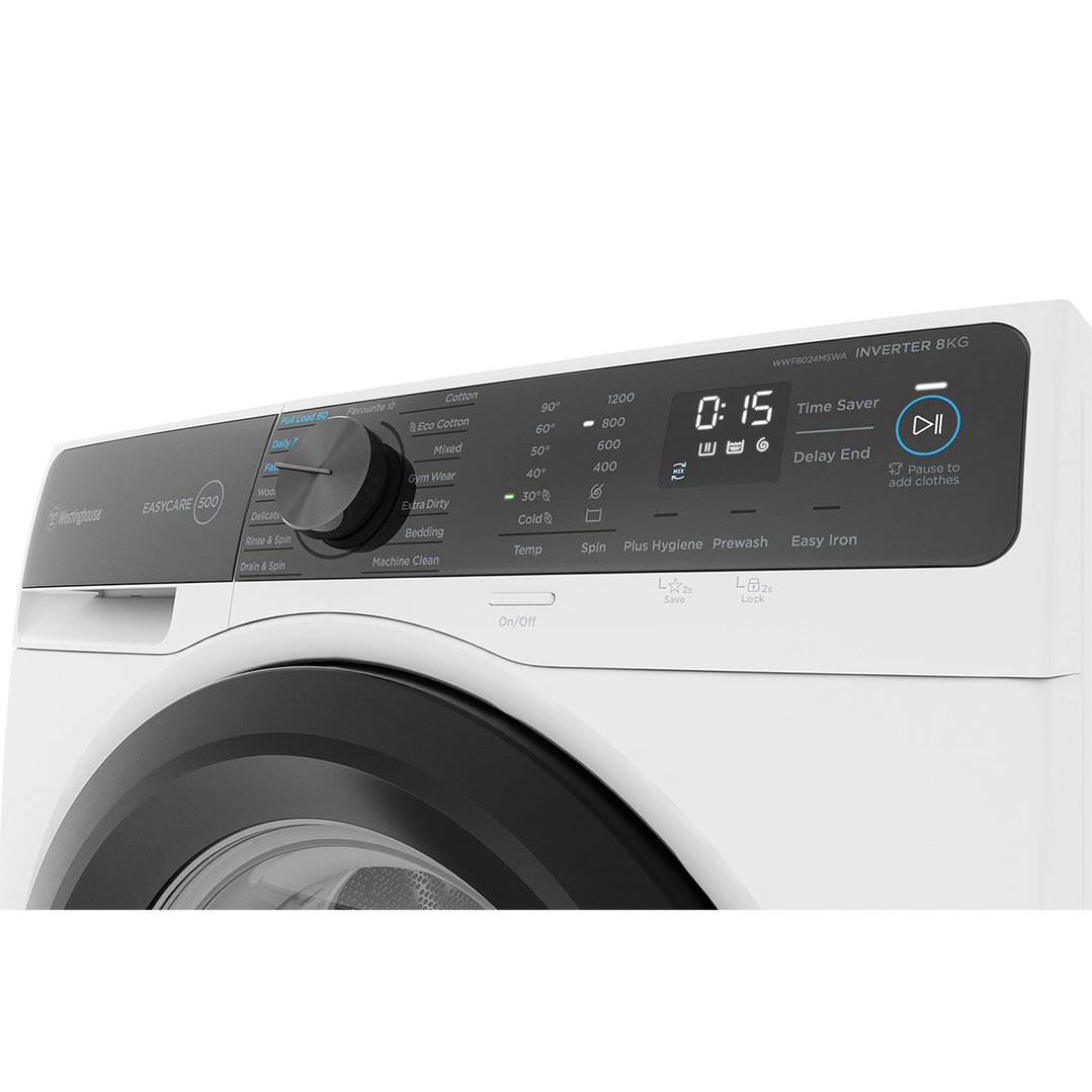 Westinghouse 8kg EasyCare Front Load Washing Machine WWF8024M5WA