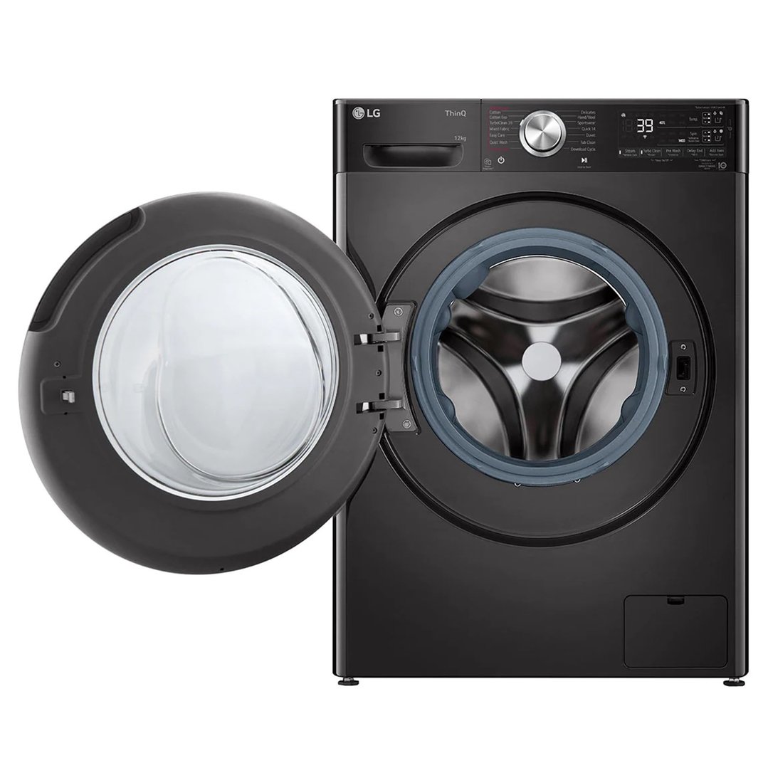 LG 12kg Series 10 Black Front Load Washing Machine WV10-1412B