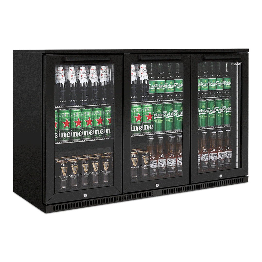 Husky 307L Alfresco Triple Door Chiller in Black ALFC3BK840ELB