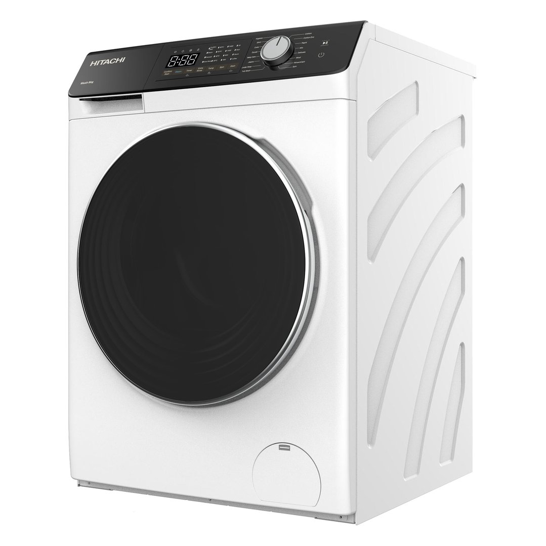 Hitachi 8kg White Front Loading Washing Machine BD-804HVOWAU