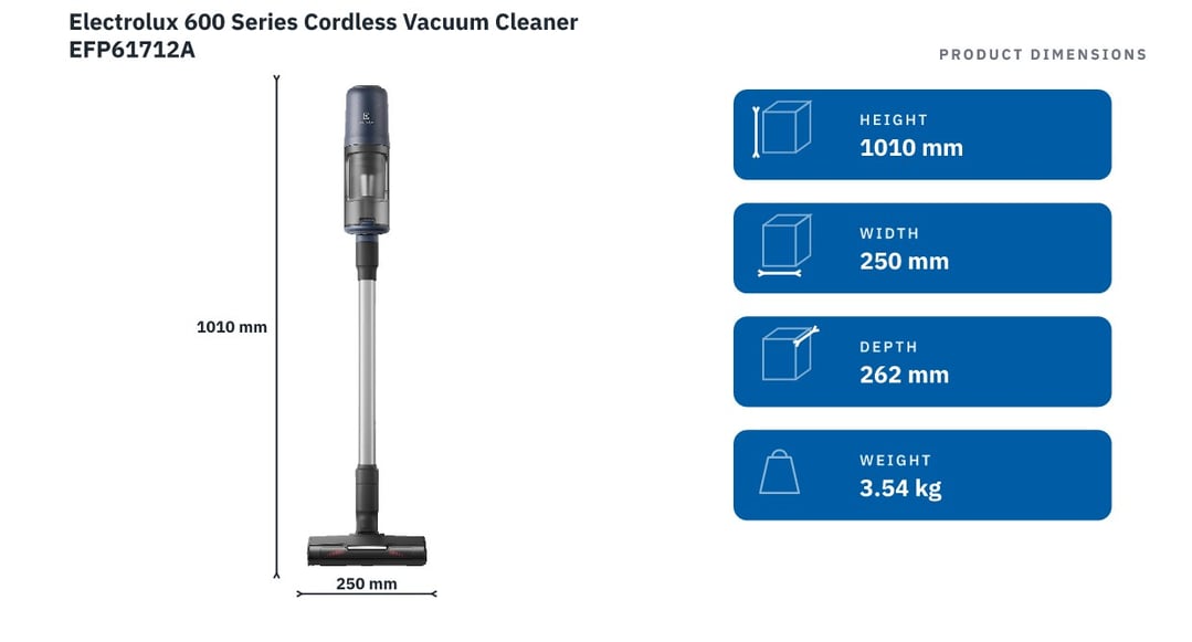 Electrolux 600 Series Cordless Vacuum Cleaner EFP61712A