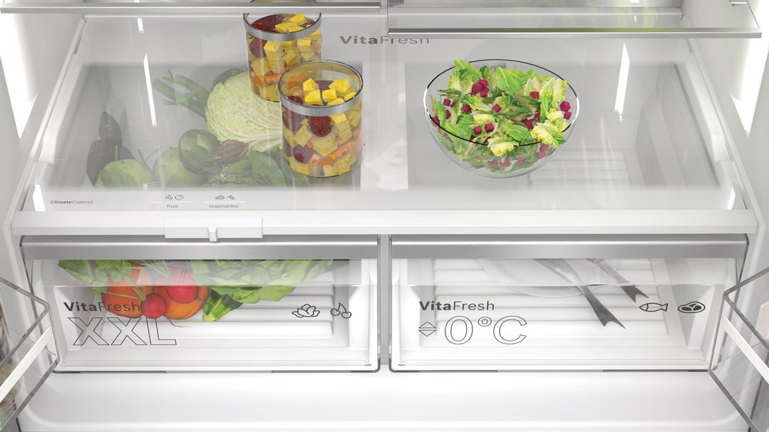 Bosch Series 6 Multi Door Fridge Freezer Brushed Black Steel KFD96AXEAA