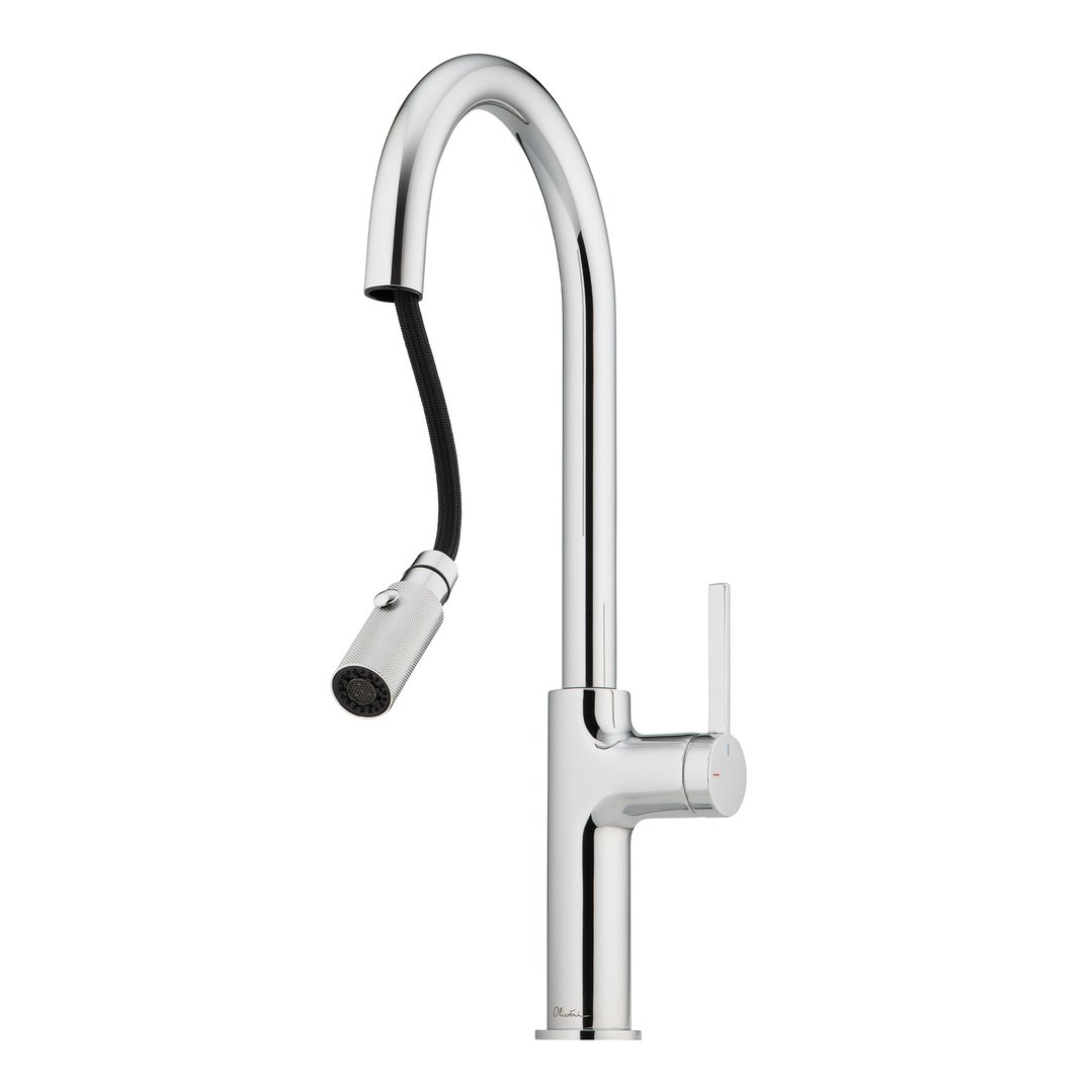 Oliveri Vilo Goose Neck Pull Out Spray Mixer Chrome VT2425-CR