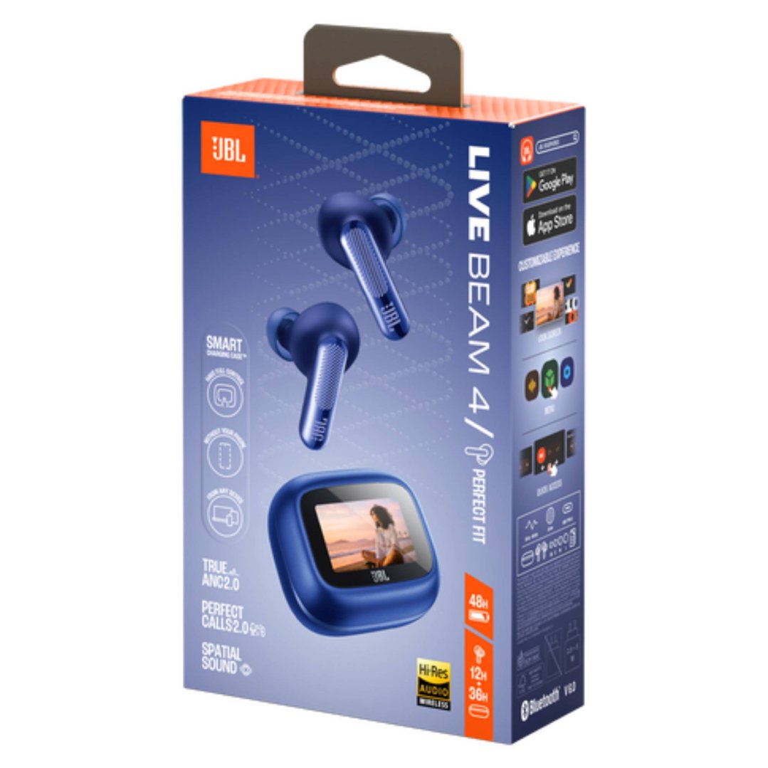 JBL Live Beam 4 True Wireless Noise Cancelling Earbuds - Blue JBLLIVEBEAM4BLU