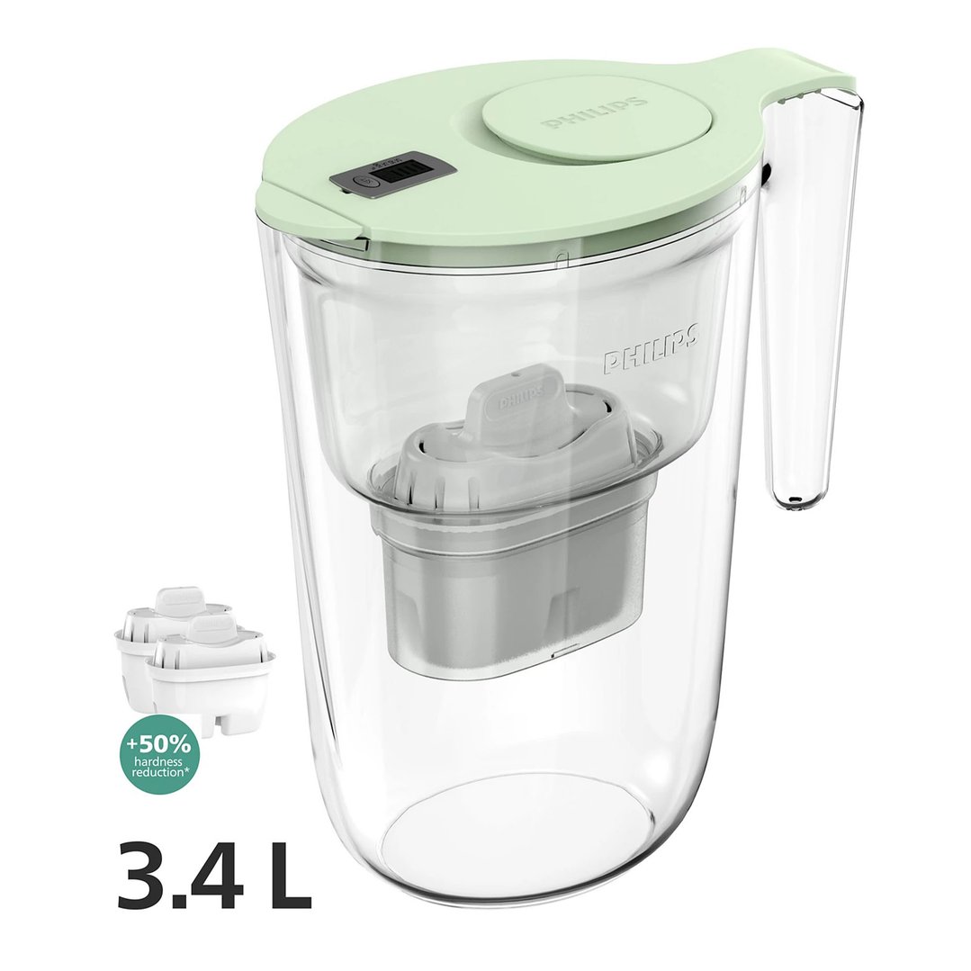 Philips 3.4L Micro X-Clean Filtration Water Jug Green AWP2953GNTS2/79