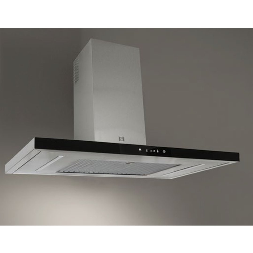 Sirius 90cm Black Glass Fascia Rangehood SLTCEM92G900