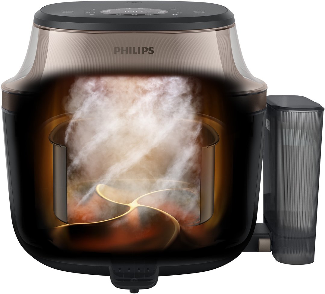 Philips 5000 Series 7.2L Airfryer XXL Steam Black NA547/07