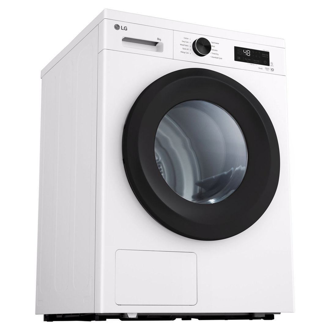 LG 8kg White Heat Pump Dryer DVH1-08WP