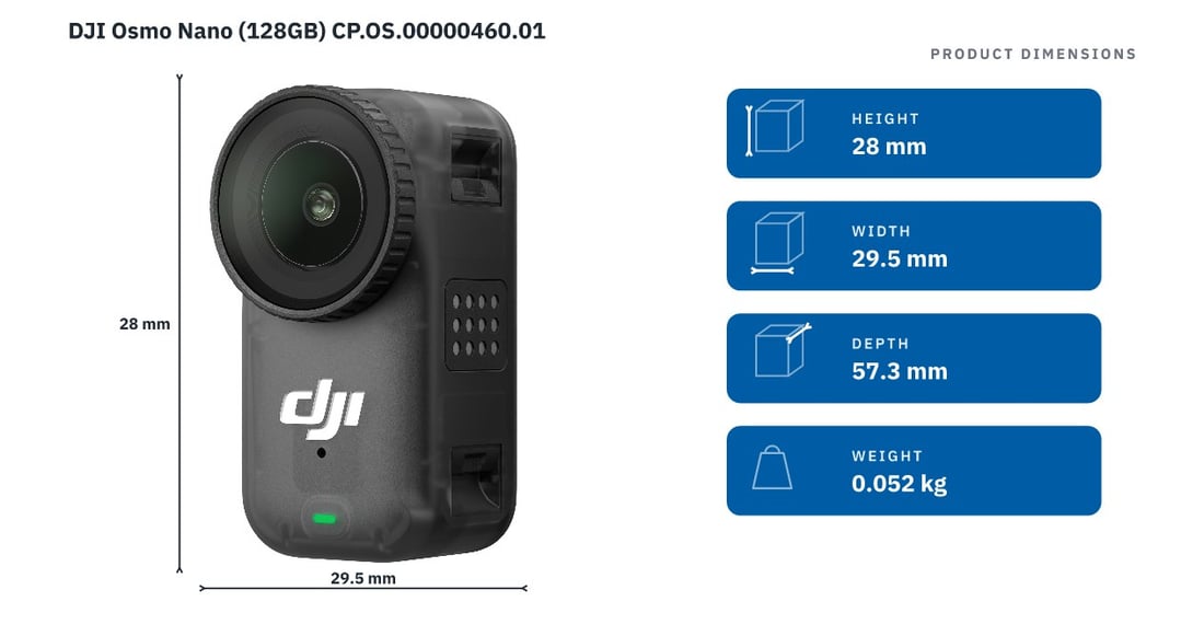 DJI Osmo Nano (128GB) CP.OS.00000460.01 — product dimensions