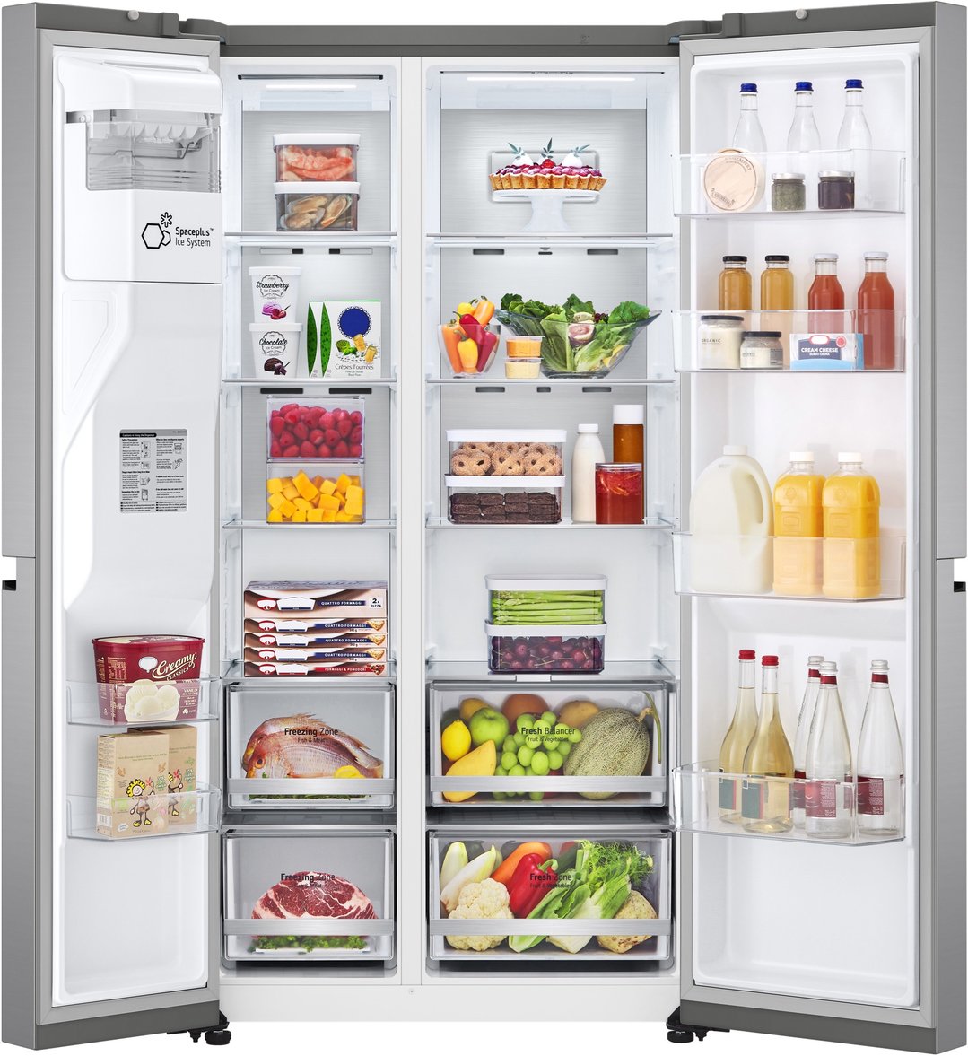 LG 635L Side by Side Fridge in Stainless Finish GS-L600PL