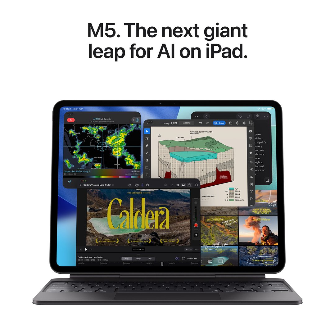 Apple 11" iPad Pro Wi‑Fi 1TB with standard glass - Space Black MDWP4X/A