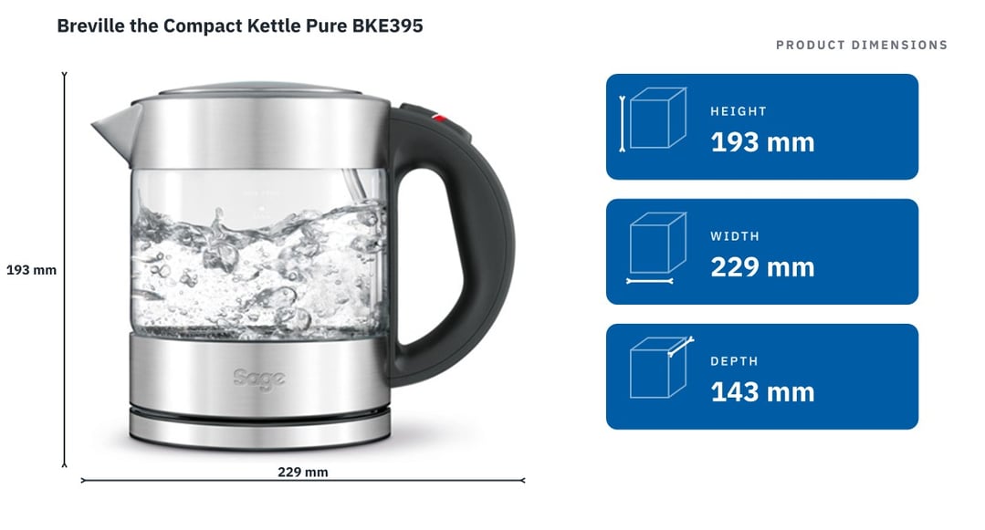 Breville the Compact Kettle Pure BKE395