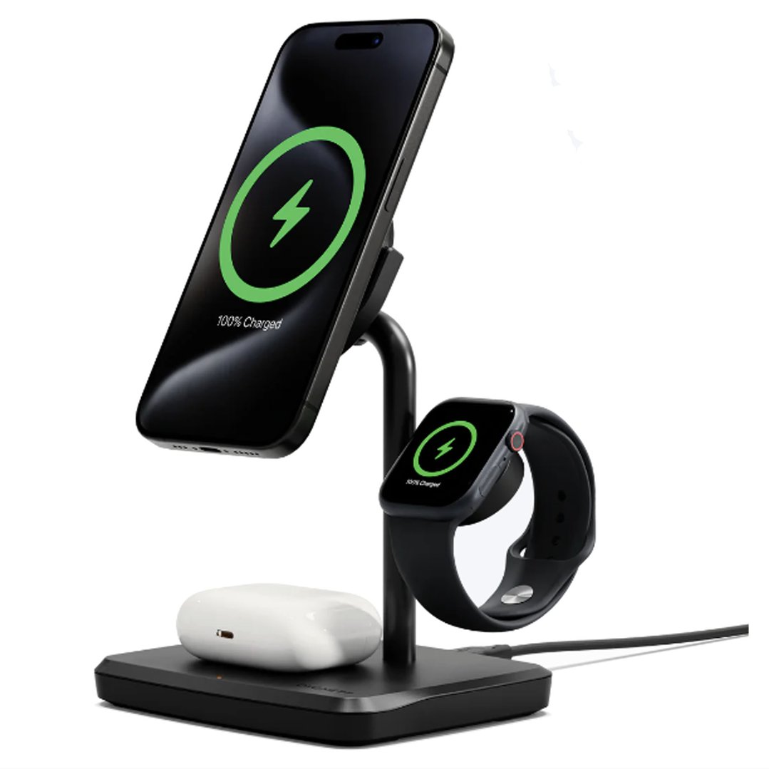 Cygnett 3-in-1 Magnetic Wireless Charger CY5069BUNCP