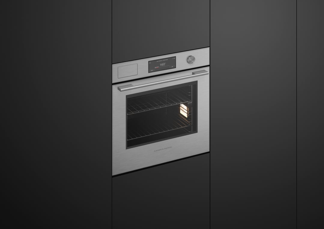 Fisher & Paykel 60cm Contemporary Combi-Steam Oven, Brushed Silver OS60SACVUDX5