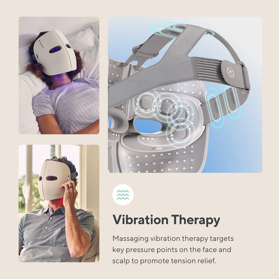 Therabody TheraFace Mask - Advanced, Clinically Proven LED Light Mask With Massage and 648 LEDs TF03991-01