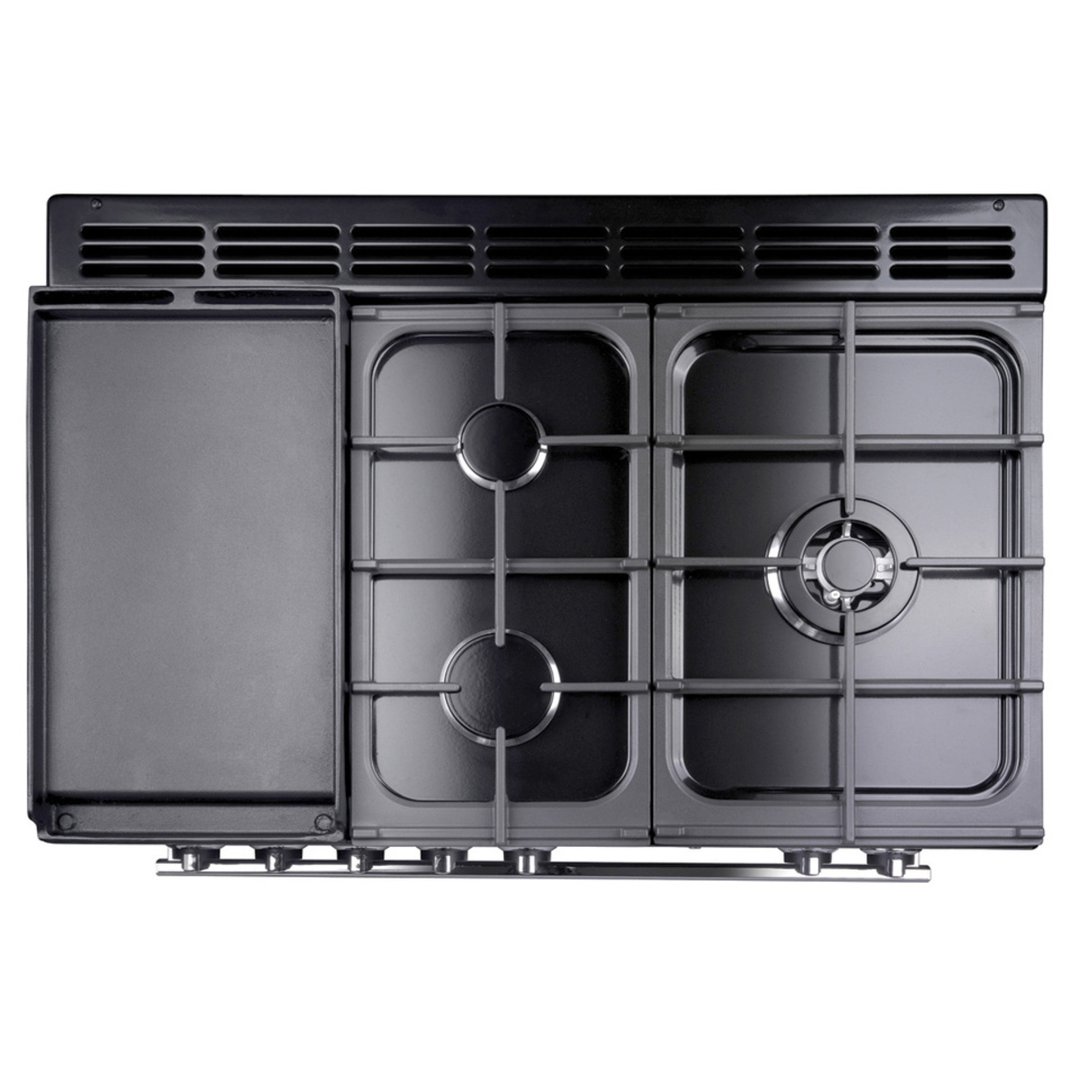 Falcon Professional+ FX 90cm Dual Fuel Upright Cooker -Black/Chrome PROP90FXDFGBCH