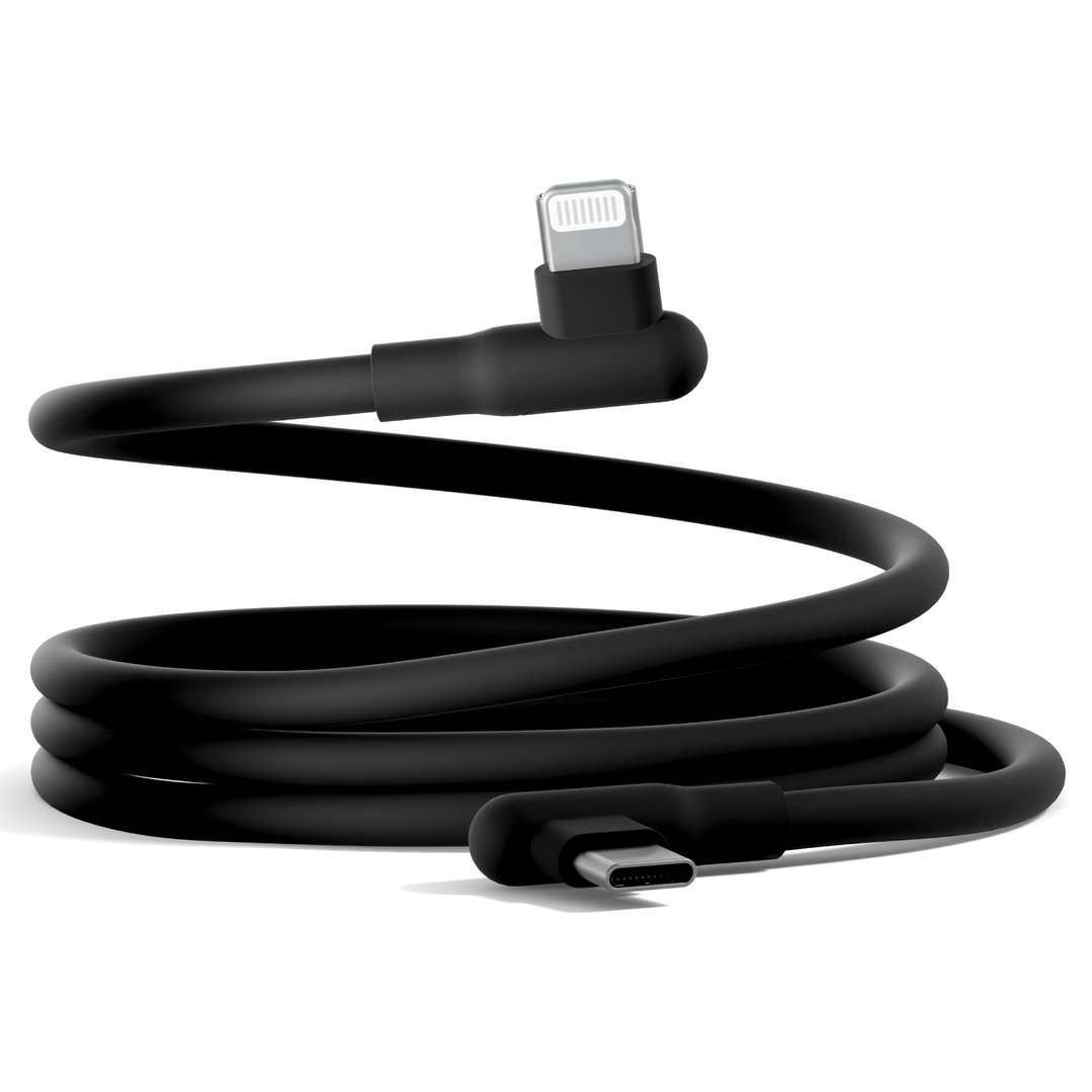 Cygnett DriveSync 70cm Magnetic Silicone USB-C to Lightning Right Angled Cable CY5668CCACB