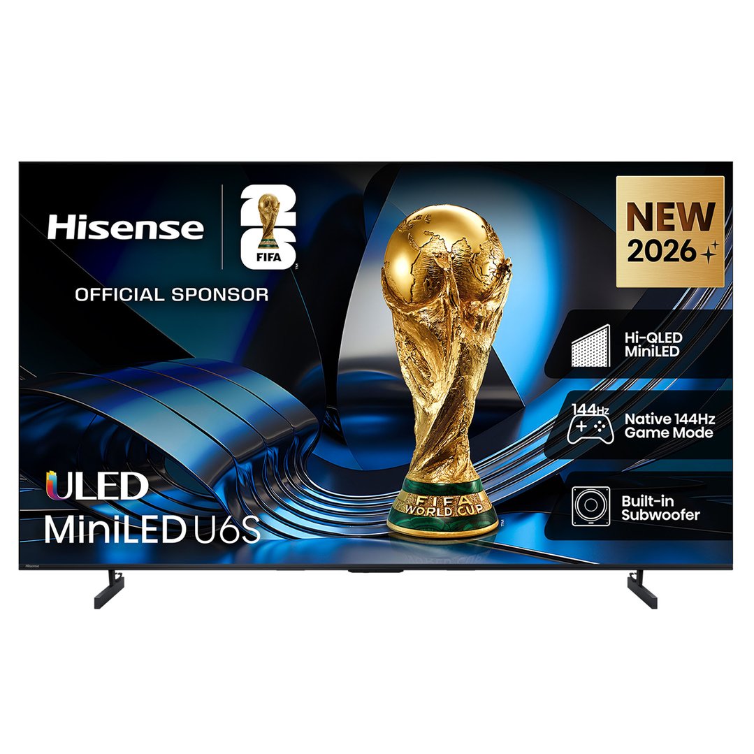 Hisense 50" ULED MiniLED U6S Hi-QLED 144Hz 4K Smart AI TV (2026) 50U6SAU