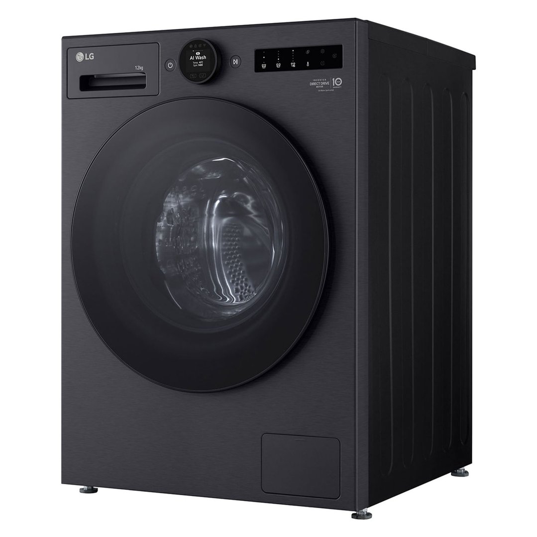 LG 12kg Series 9 Front Load Washer Matte Black - Steam+ WX9-1412MB