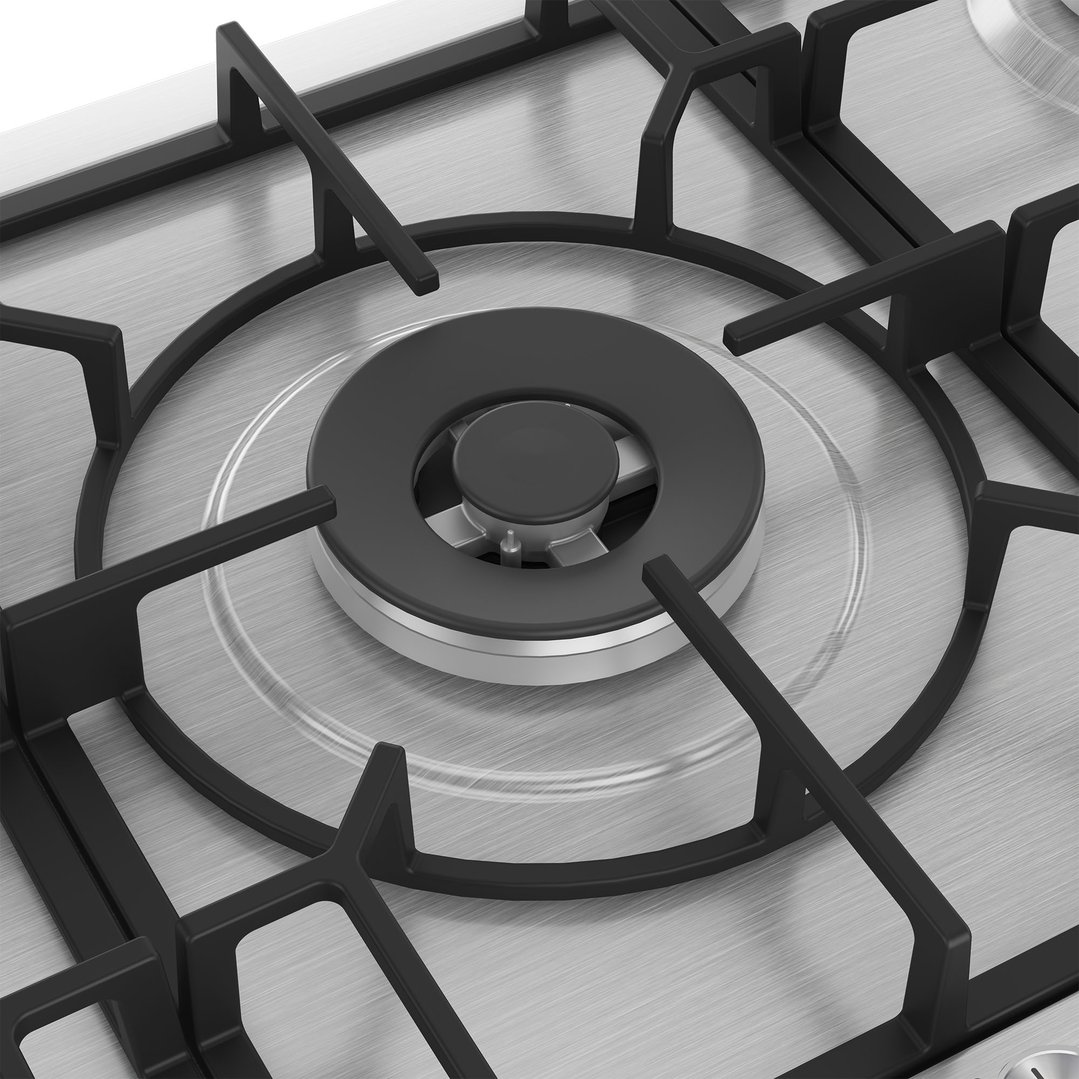 Beko 90cm 5 Burner Gas Cooktop Stainless Steel BCT90GX1