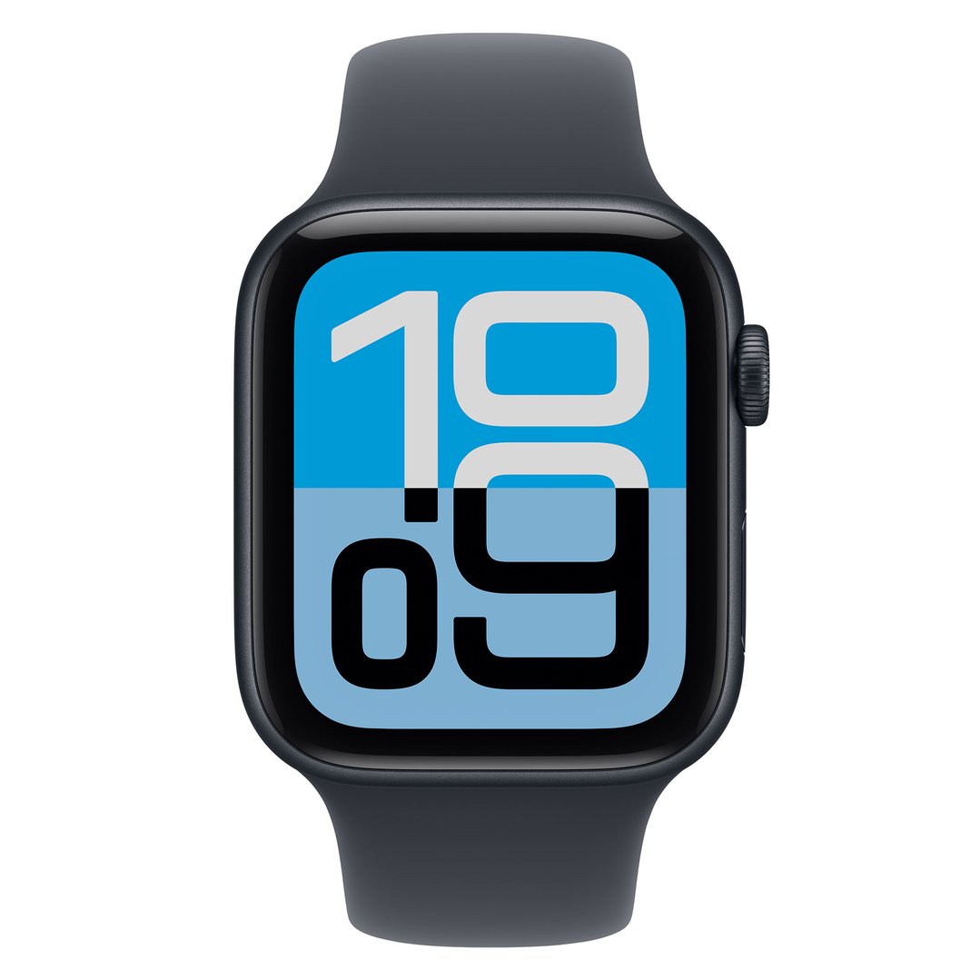Apple Watch SE 3 44mm Midnight Aluminium Case GPS Sport Band (S/M) MEHN4X/A