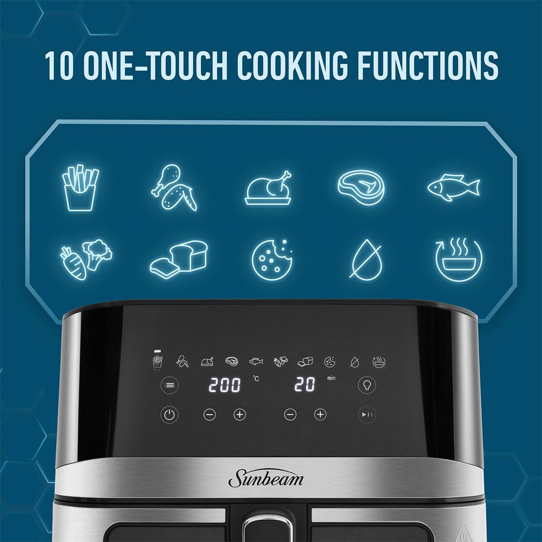 Sunbeam Alinea Max DiamondForce™ 7.5L Air Fryer. AFP4570DF