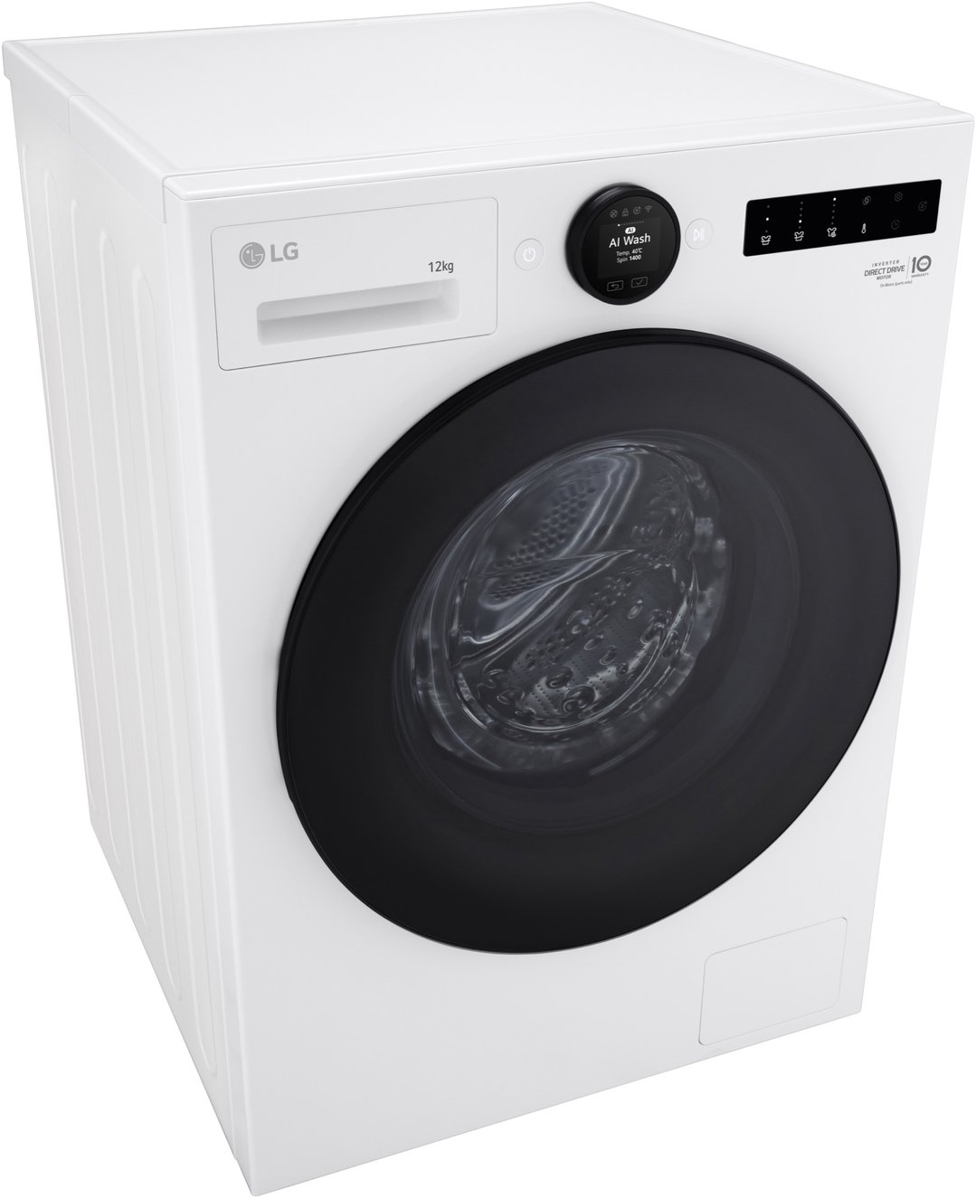 LG 12kg Series 9 Front Load Washer White - Steam+ WX9-1412W