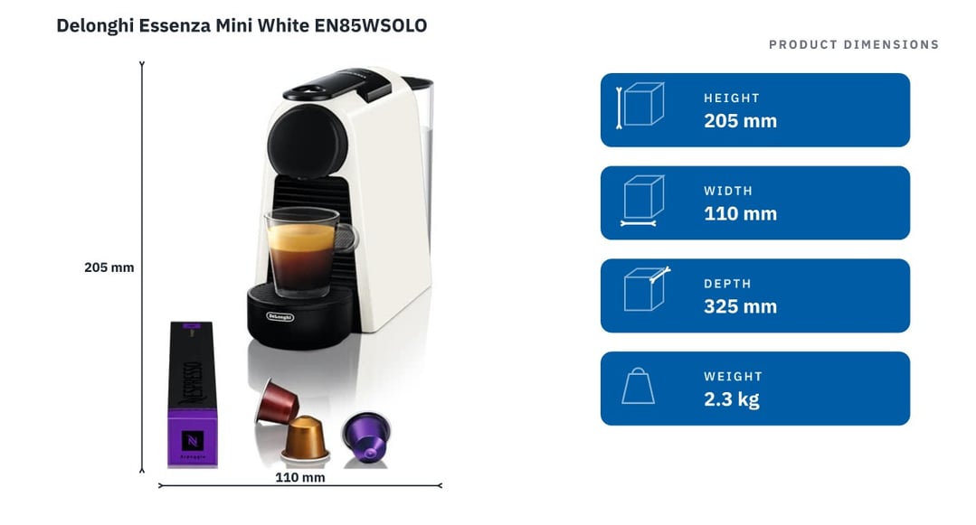 Delonghi Essenza Mini White EN85WSOLO